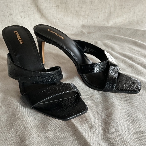 Express Open toe Heels -double straps - Picture 1 of 6